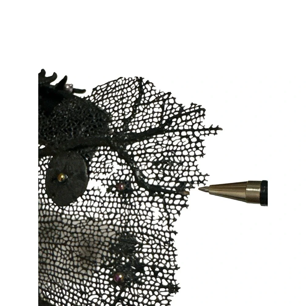 Masquerade Under‎ The Ocean Little Mermaid Seashell Girl Black Mask Ribbon Tie